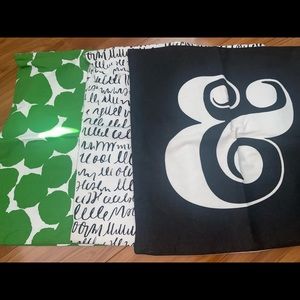 Set of 3 Kate Spade pillow cases